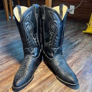 Bronco 13 EE Black boots mens